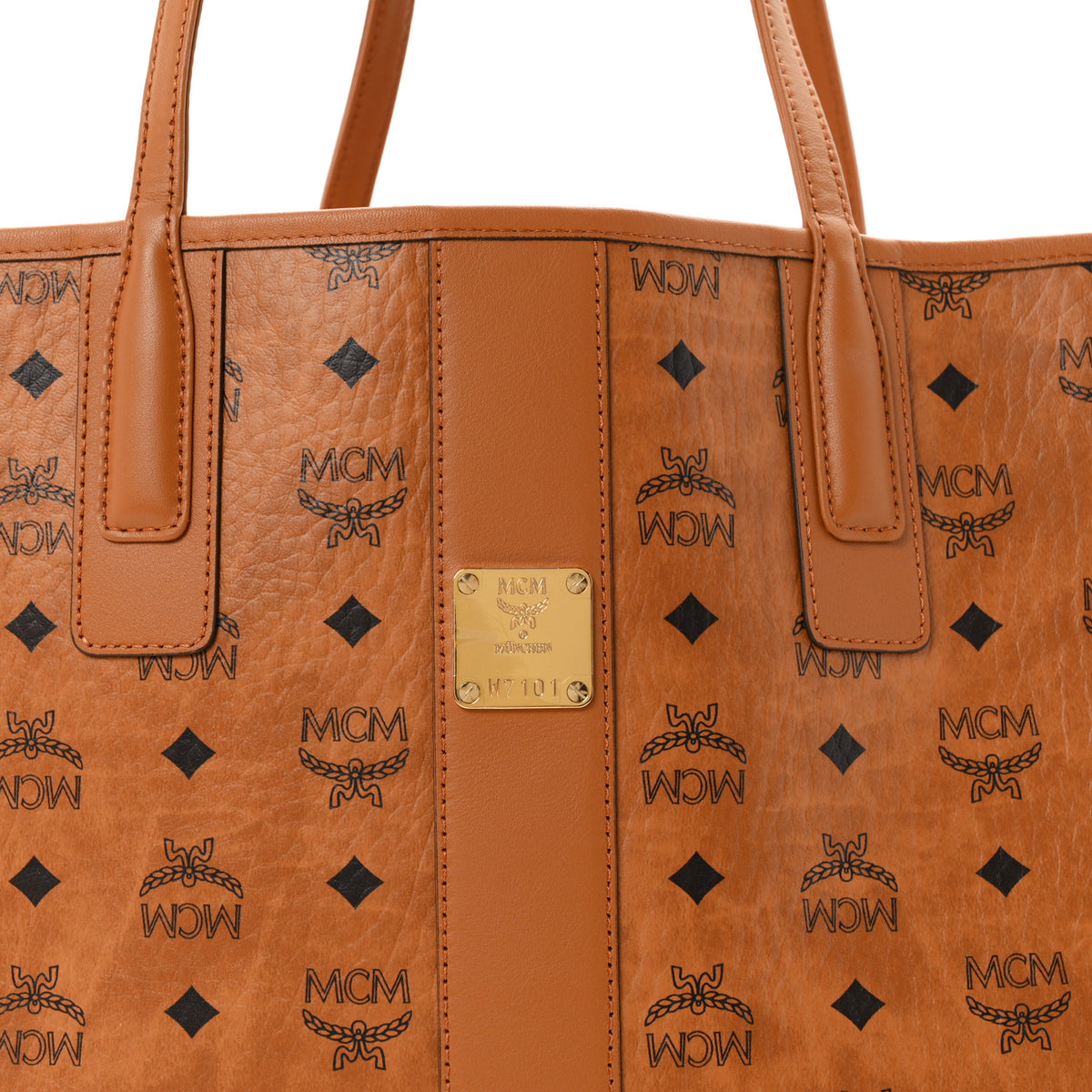 Visetos Medium Liz Reversible Shopper Tote Cognac