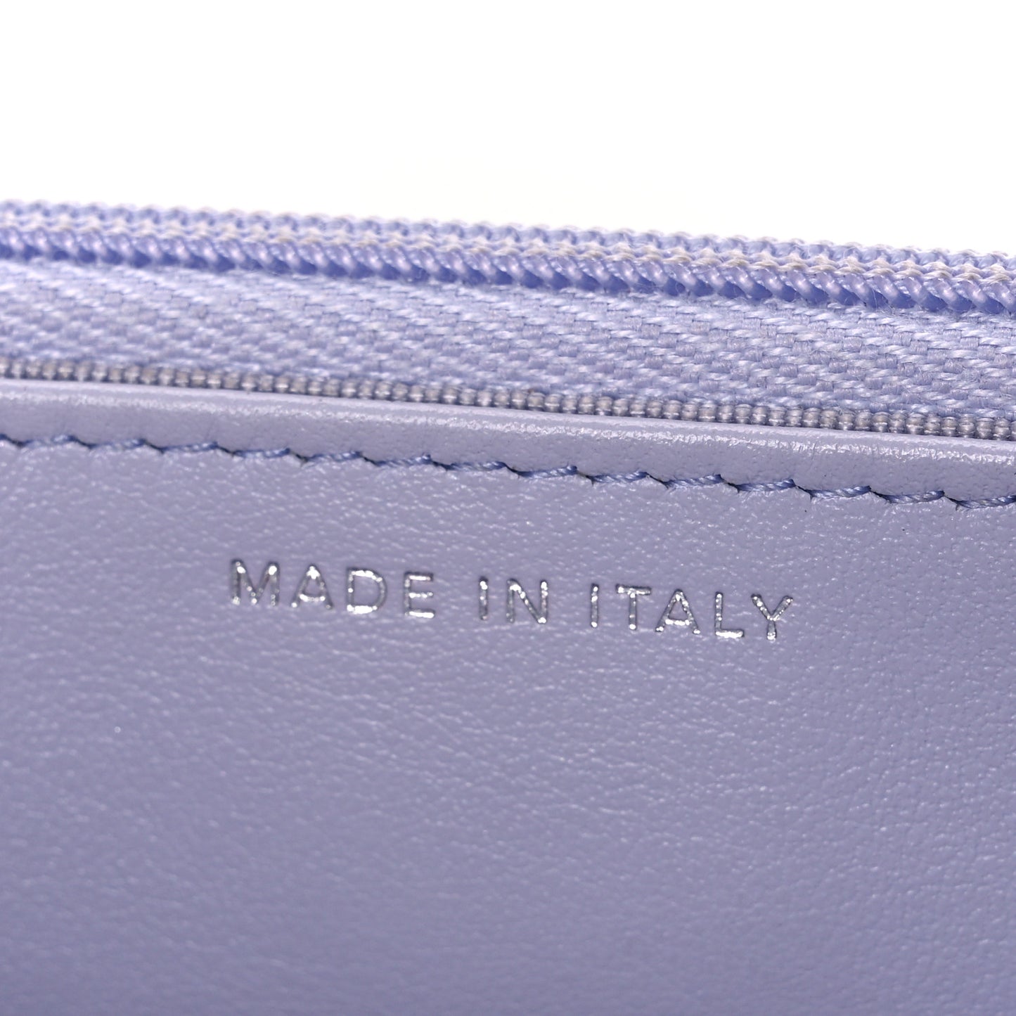 Caviar Quilted Wallet on Chain WOC Light Purple