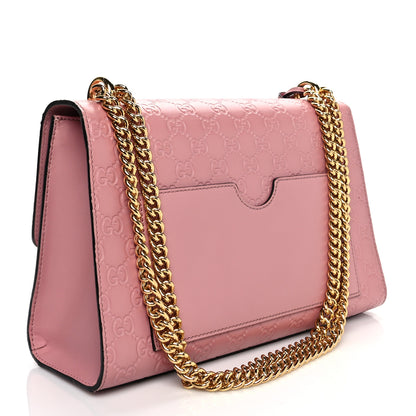 Gucci Guccissima Signature Medium Padlock Shoulder Bag Rose Baby Candy 3 of 12