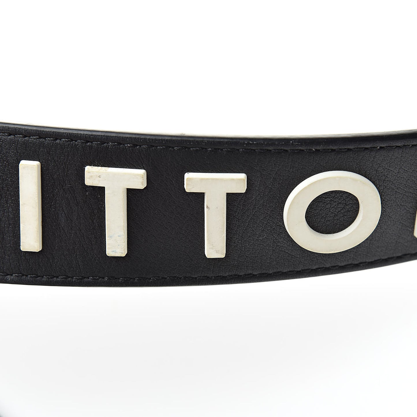 Monogram Letter Bandouliere Shoulder Strap Black