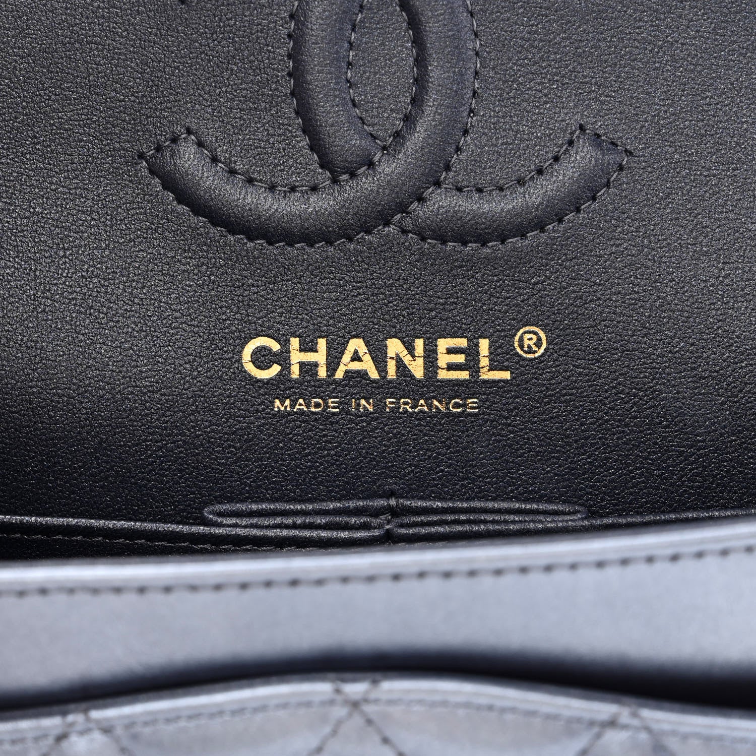 Chanel Metallic Lambskin Quilted Small Double Flap Blue 5 of 9