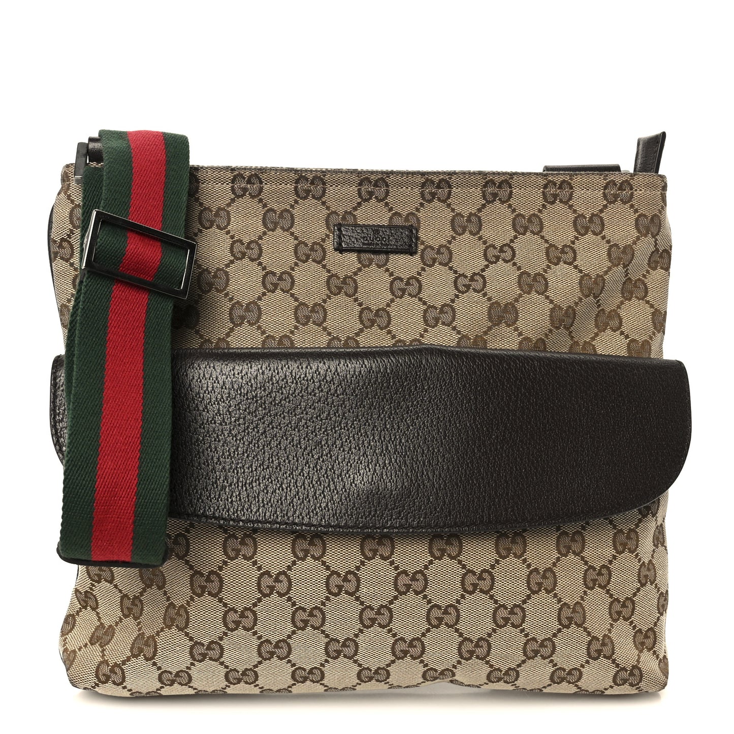 Monogram Signature Web Small Messenger Brown
