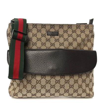 Gucci Monogram Signature Web Small Messenger Brown 1 of 11