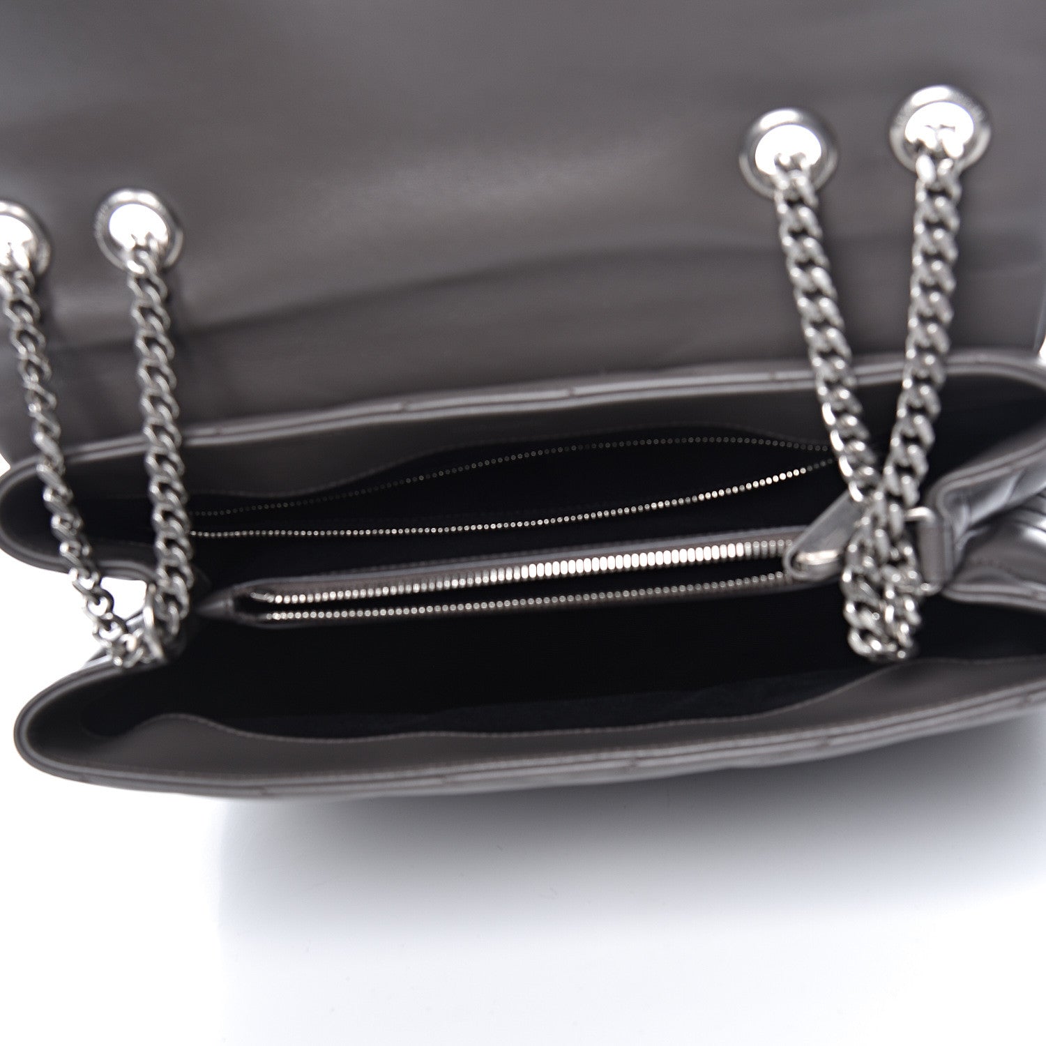 Saint Laurent Calfskin Y Quilted Monogram Medium Loulou Chain Satchel Earth 5 of 11