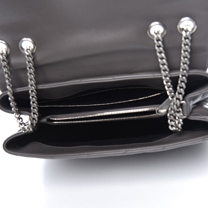 Saint Laurent Calfskin Y Quilted Monogram Medium Loulou Chain Satchel Earth 5 of 11