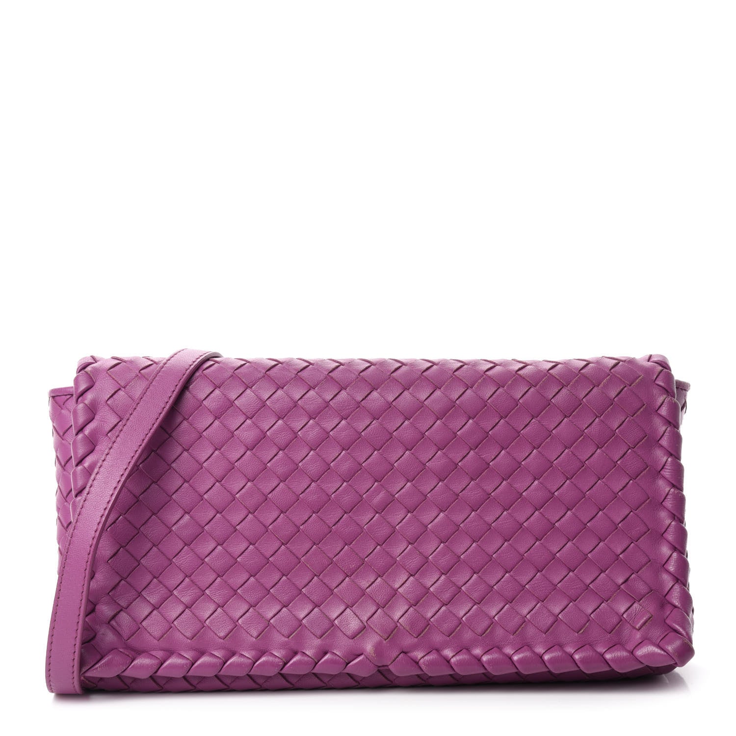 Bottega Veneta Nappa Intrecciato Dahlia Clutch Crossbody Peony 1 of 17