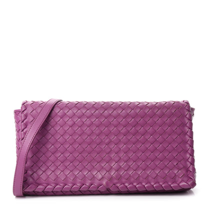 Bottega Veneta Nappa Intrecciato Dahlia Clutch Crossbody Peony 1 of 17