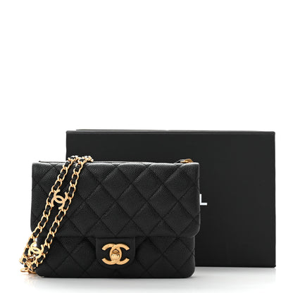 Chanel Shiny Caviar Pick Me Up Flap Belt Bag Black 12 of 12
