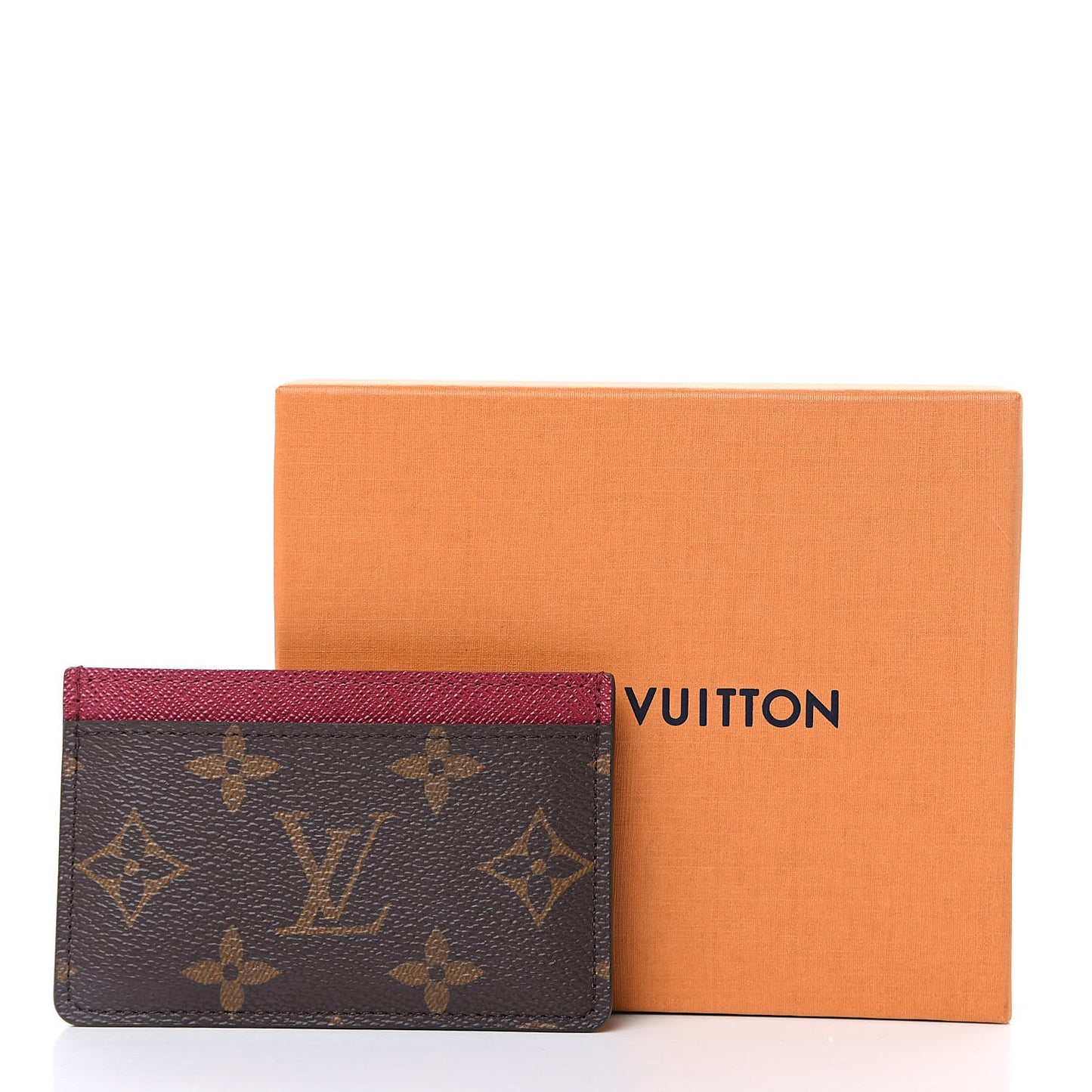 Monogram Card Holder Fuchsia