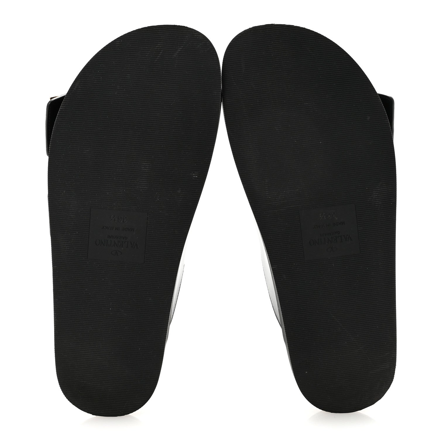 Valentino Garavani Nappa One Stud Slide Sandals 36.5 Black 6 of 10