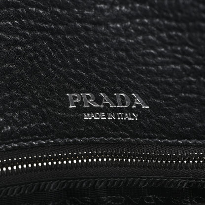 Prada Full Grain Calfskin Shoulder Bag Black 6 of 9