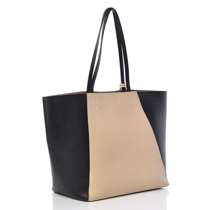 Louis Vuitton Calfskin Lockme Cabas Vanille Black 3 of 18