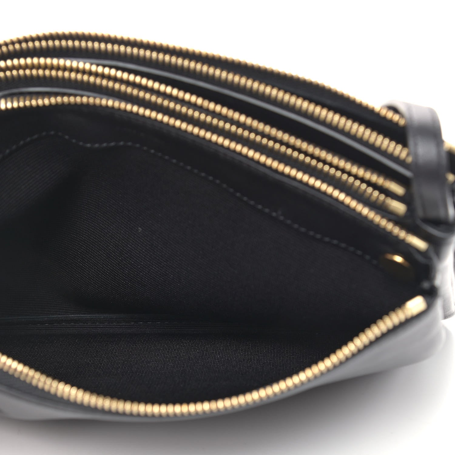 Celine Lambskin Large Trio Crossbody Bag Black 7 of 11