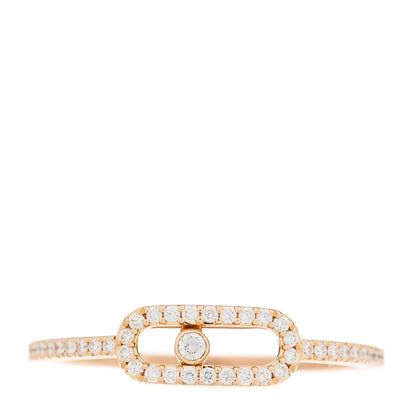 Messika 18K Rose Gold Diamond Move Uno LM Pave Ring 53/6.25 1 of 7