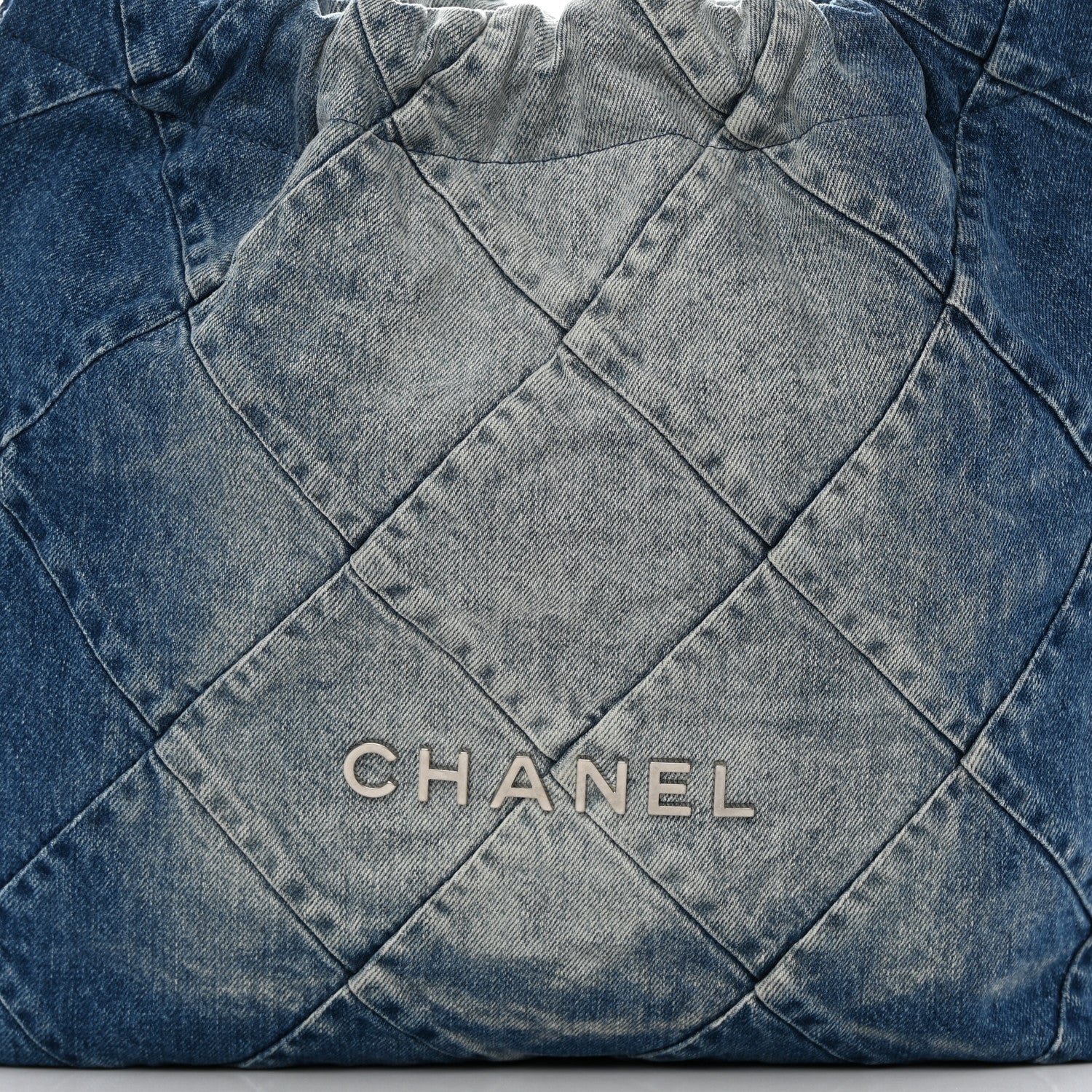 Chanel Denim Quilted Chanel 22 Blue 9 of 11