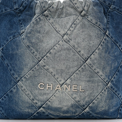 Chanel Denim Quilted Chanel 22 Blue 9 of 11