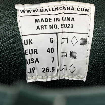 Balenciaga Mesh Nylon Mens Track Sneakers 40 Dark Green 7 of 8
