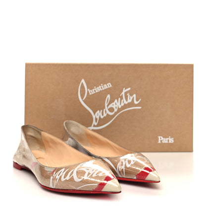 Christian Louboutin Loubi Kraft PVC Ballalla Flats 36 Multi 9 of 9