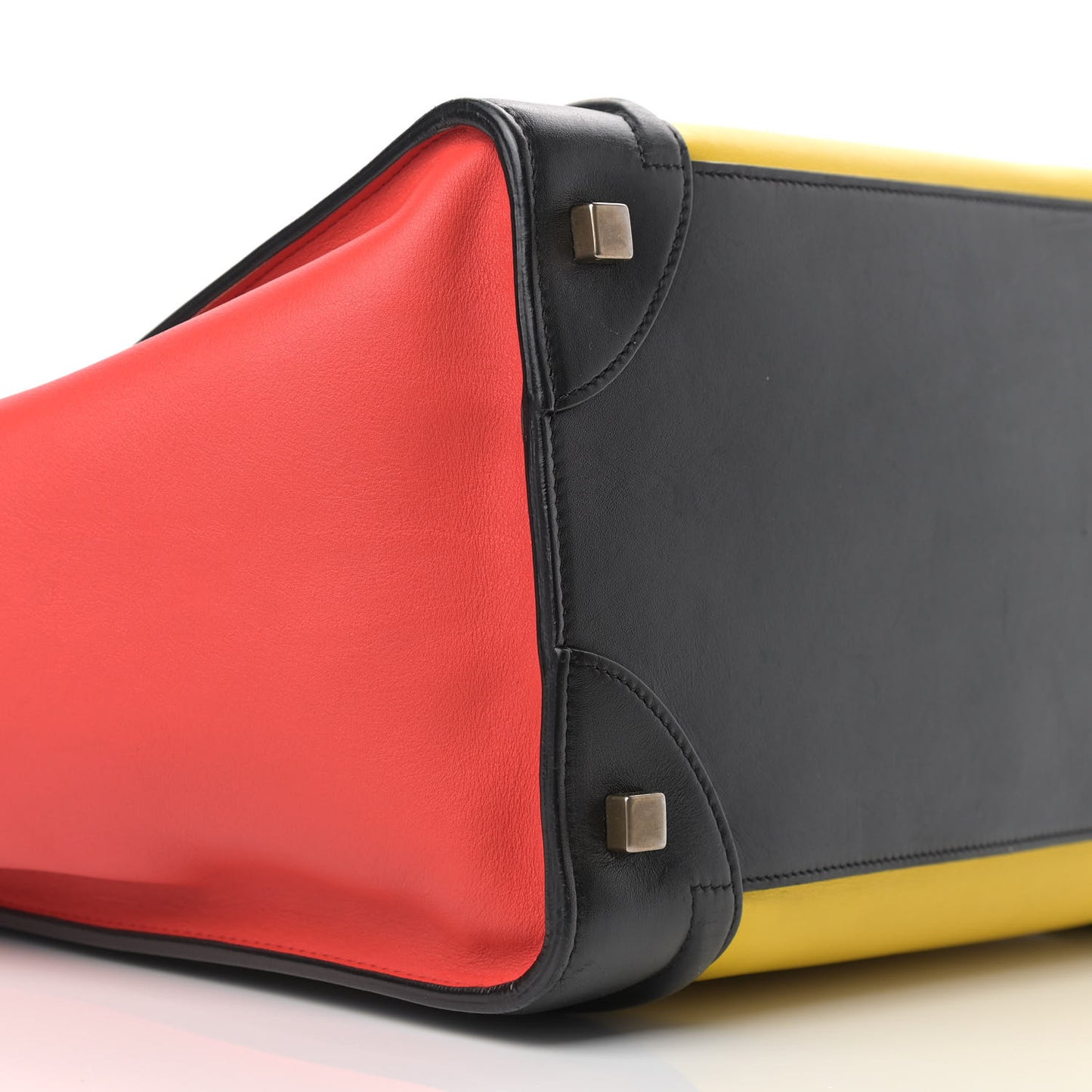 Smooth Calfskin Mini Tri-Color Luggage Sunflower