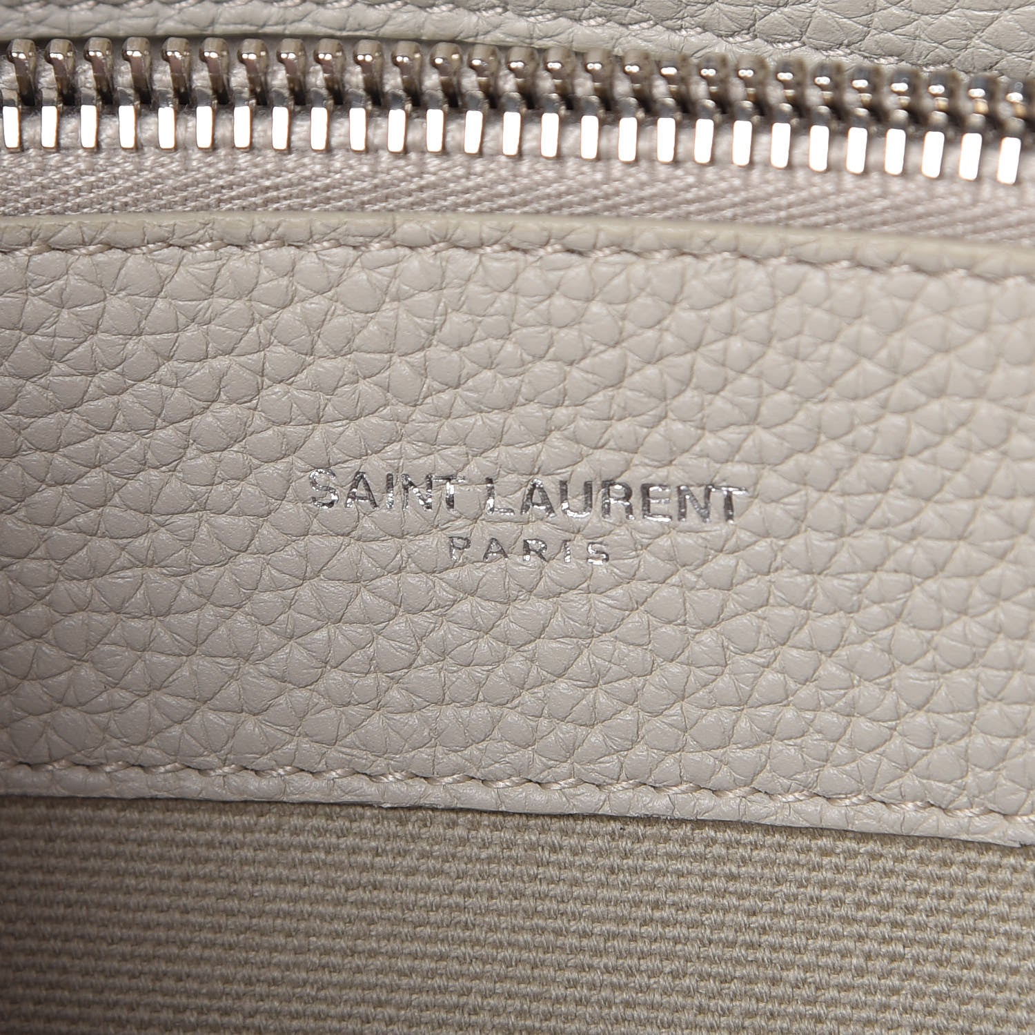 Saint Laurent Grained Calfskin Baby Sac De Jour Souple Ivory 7 of 10