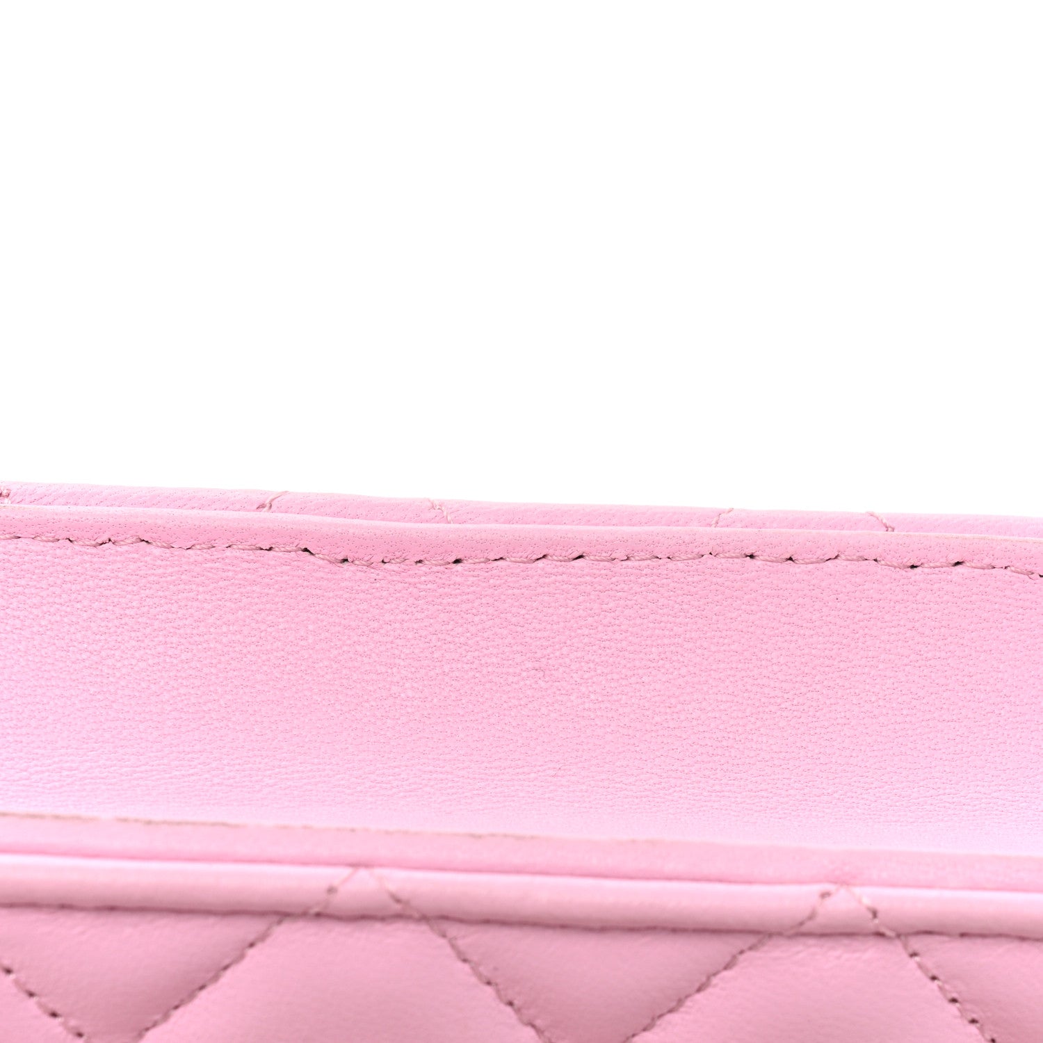 Chanel Lambskin Quilted Flap Phone Holder With Chain Lilac Light Green 13 of 14