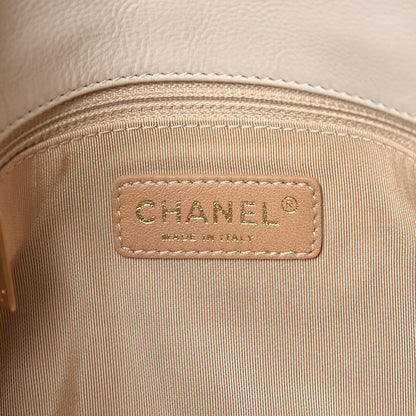 Chanel Calfskin Quilted Retro Chain Flap Beige 6 of 9