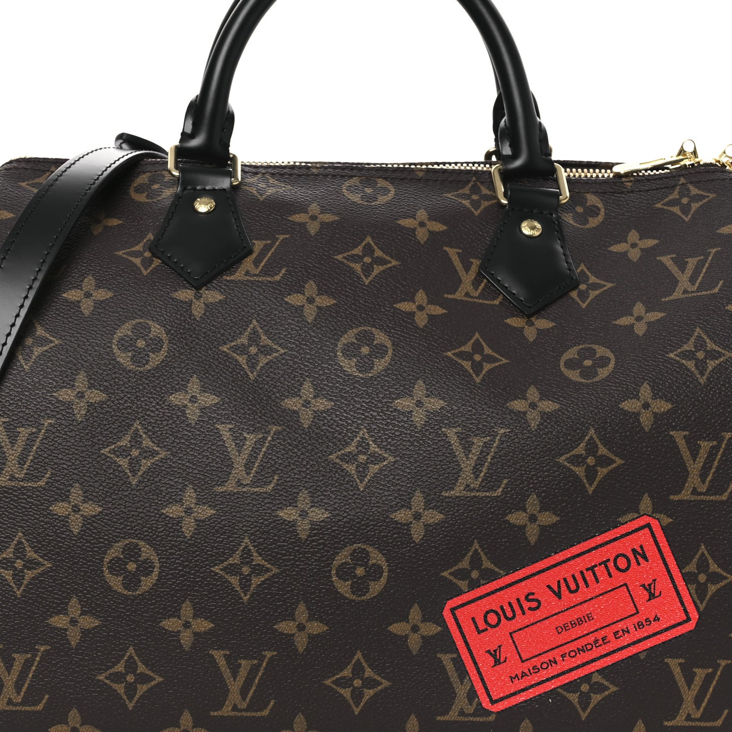 Monogram My World Tour Speedy Bandouliere 30 Black
