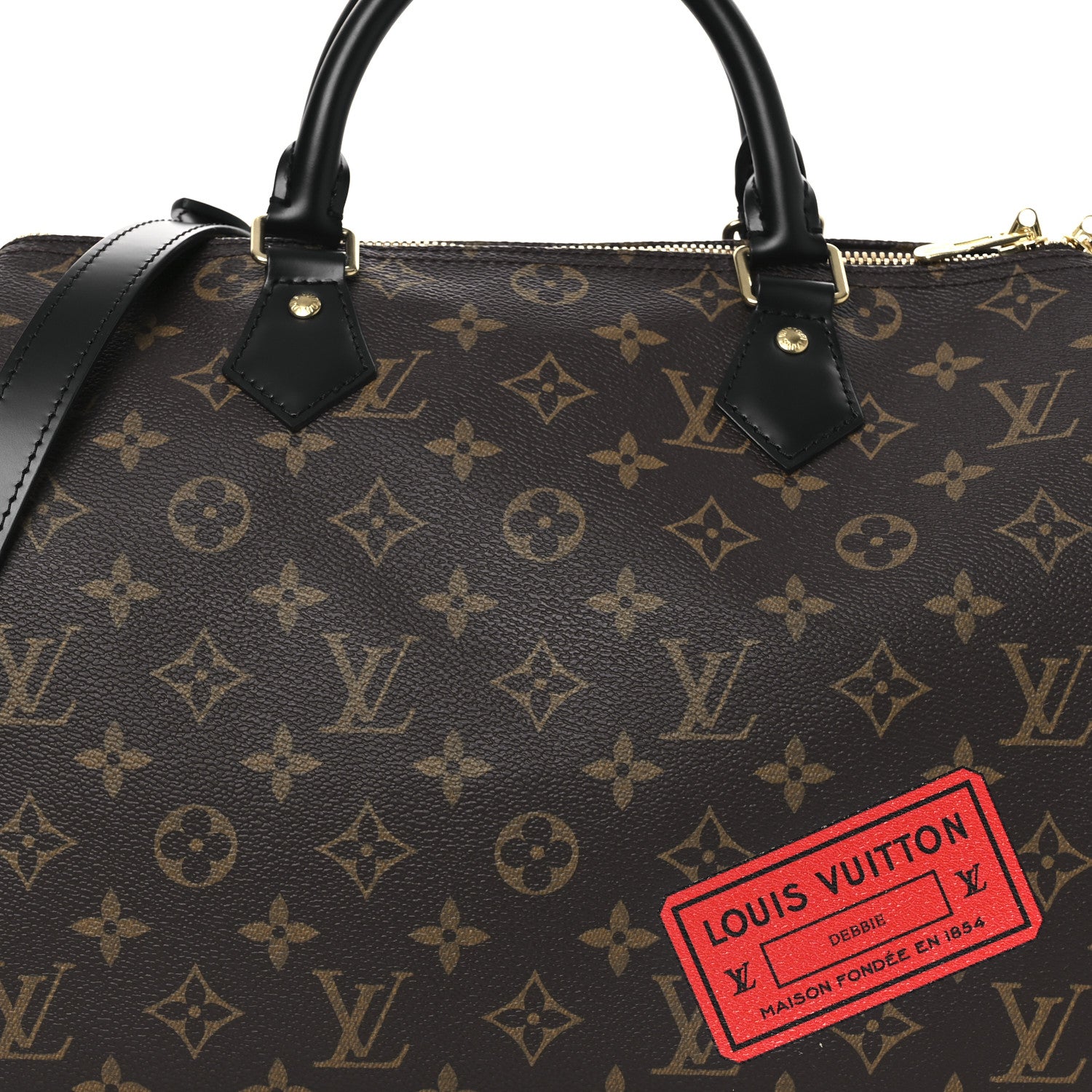 Louis Vuitton Monogram My World Tour Speedy Bandouliere 30 Black 7 of 10