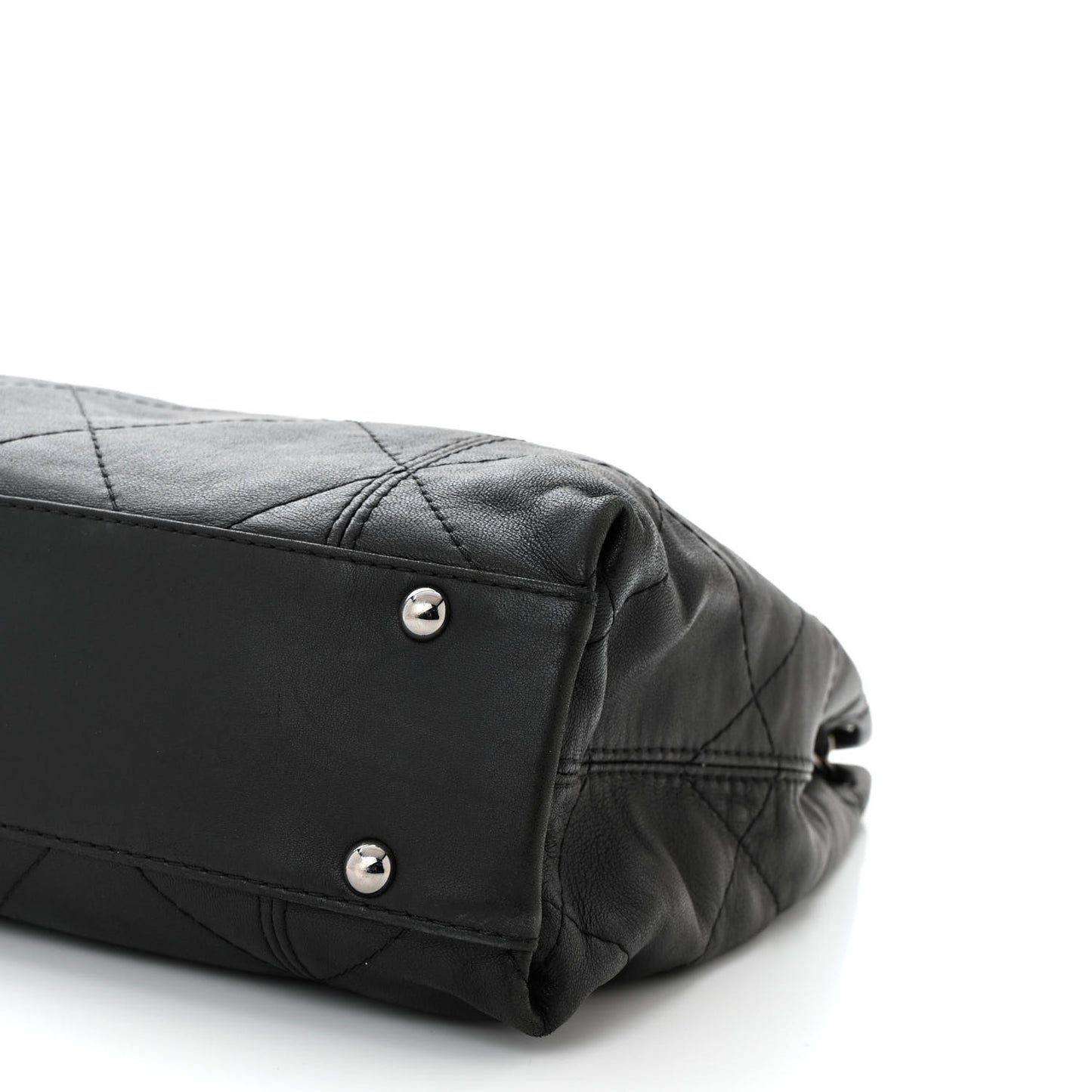 Lambskin Quilted Small Soft Touch Shoulder Bag Black
