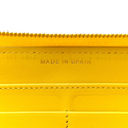 Chanel Caviar Quilted Large Gusset Zip Around Wallet Yellow 7 of 12