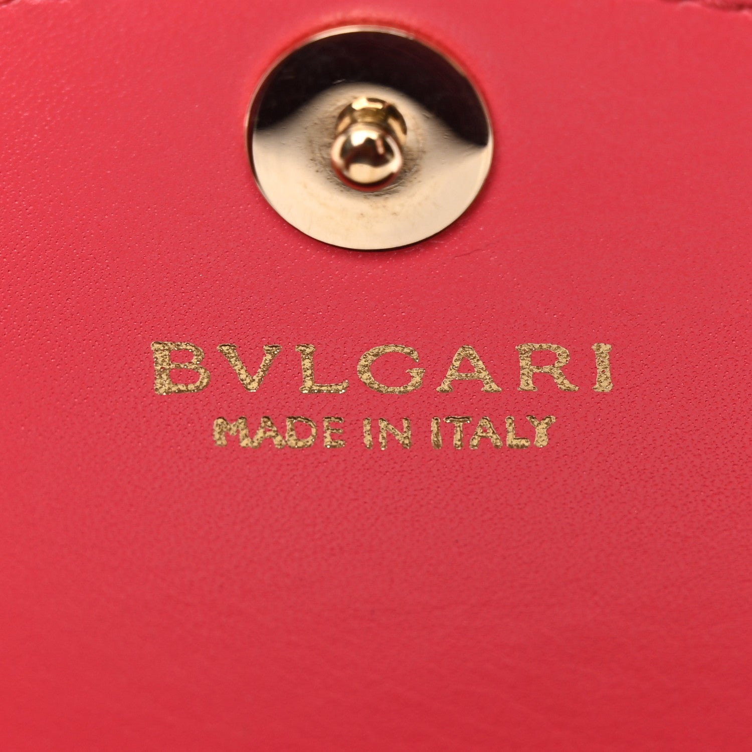 Bulgari Calfskin Serpenti Forever Chain Wallet Reef Coral 6 of 25
