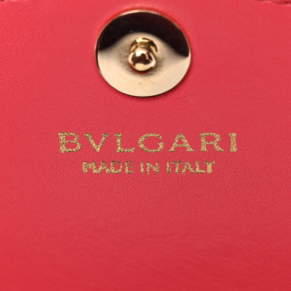 Bulgari Calfskin Serpenti Forever Chain Wallet Reef Coral 6 of 25
