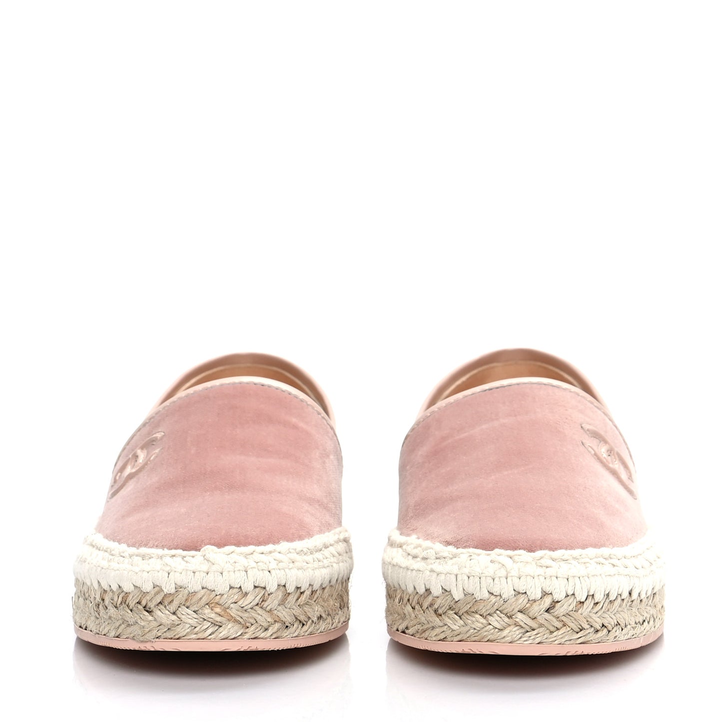 Velvet Patent CC Espadrilles 36 Pink