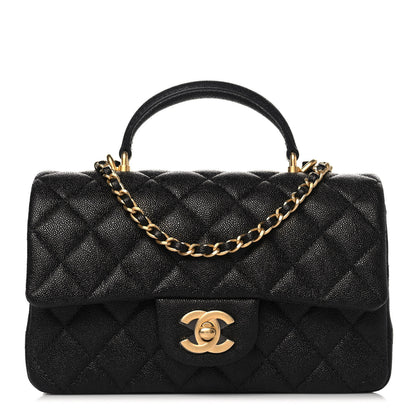 Chanel Caviar Quilted Mini Top Handle Rectangular Flap Black 1 of 9
