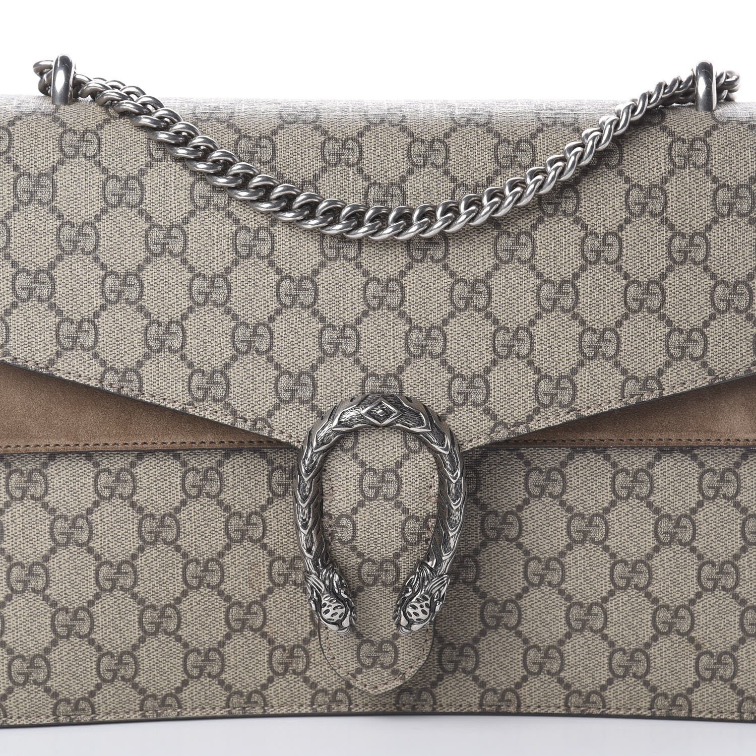 Gucci GG Supreme Monogram Medium Dionysus Shoulder Bag Taupe 8 of 8