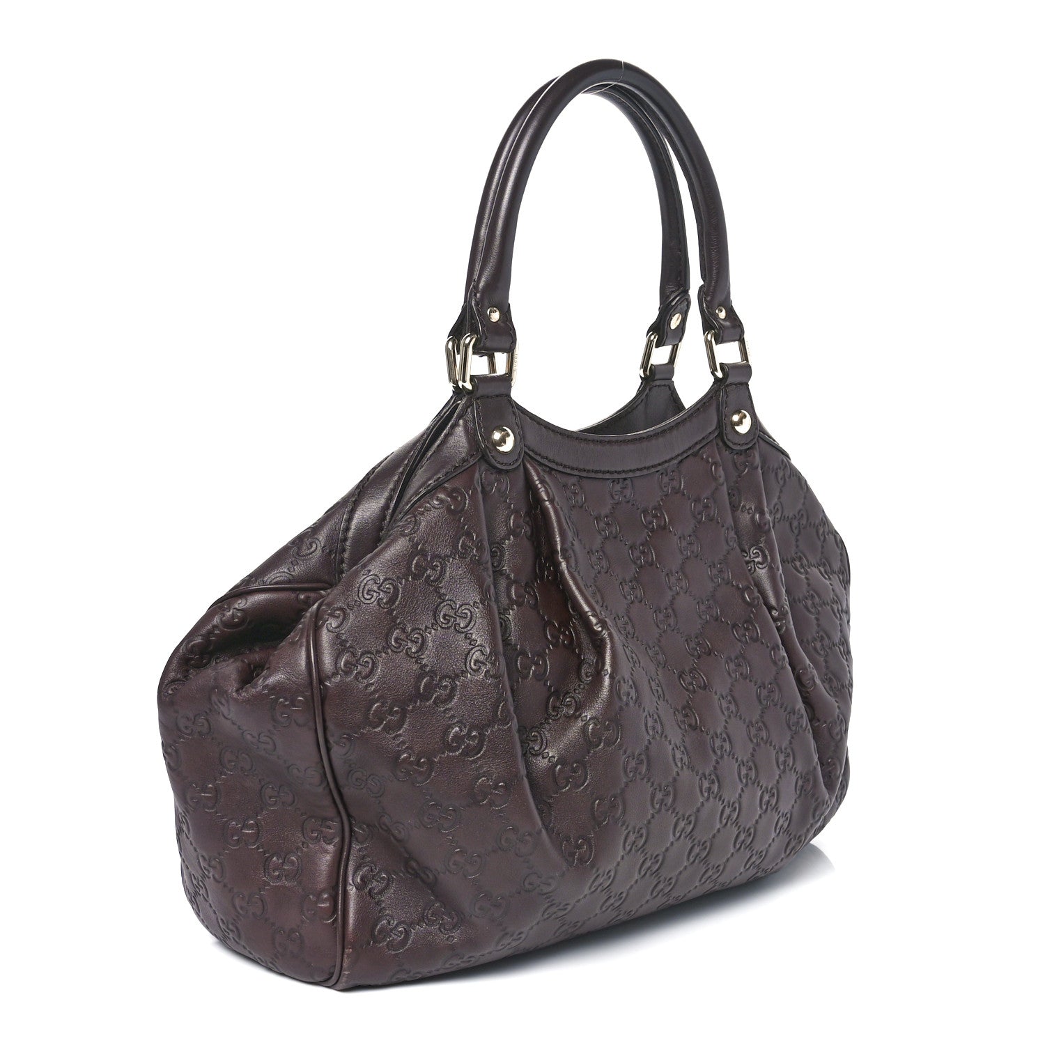 Gucci Guccissima Medium Sukey Tote Chocolate 3 of 10