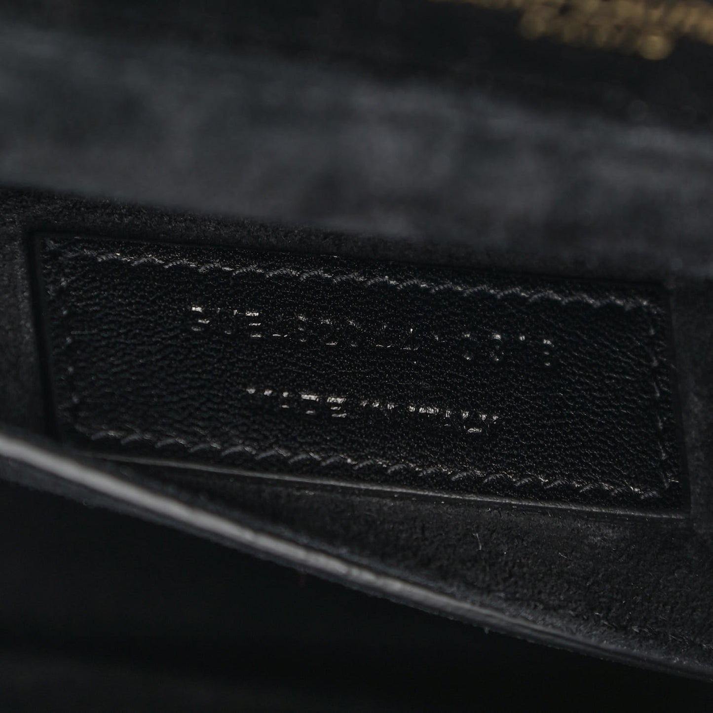 Smooth Calfskin Suede Medium Bellechasse Black Dark Green
