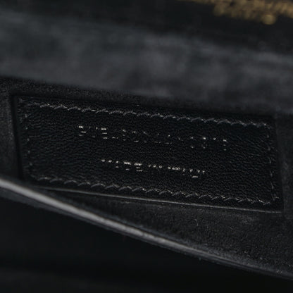 Saint Laurent Smooth Calfskin Suede Medium Bellechasse Black Dark Green 7 of 11