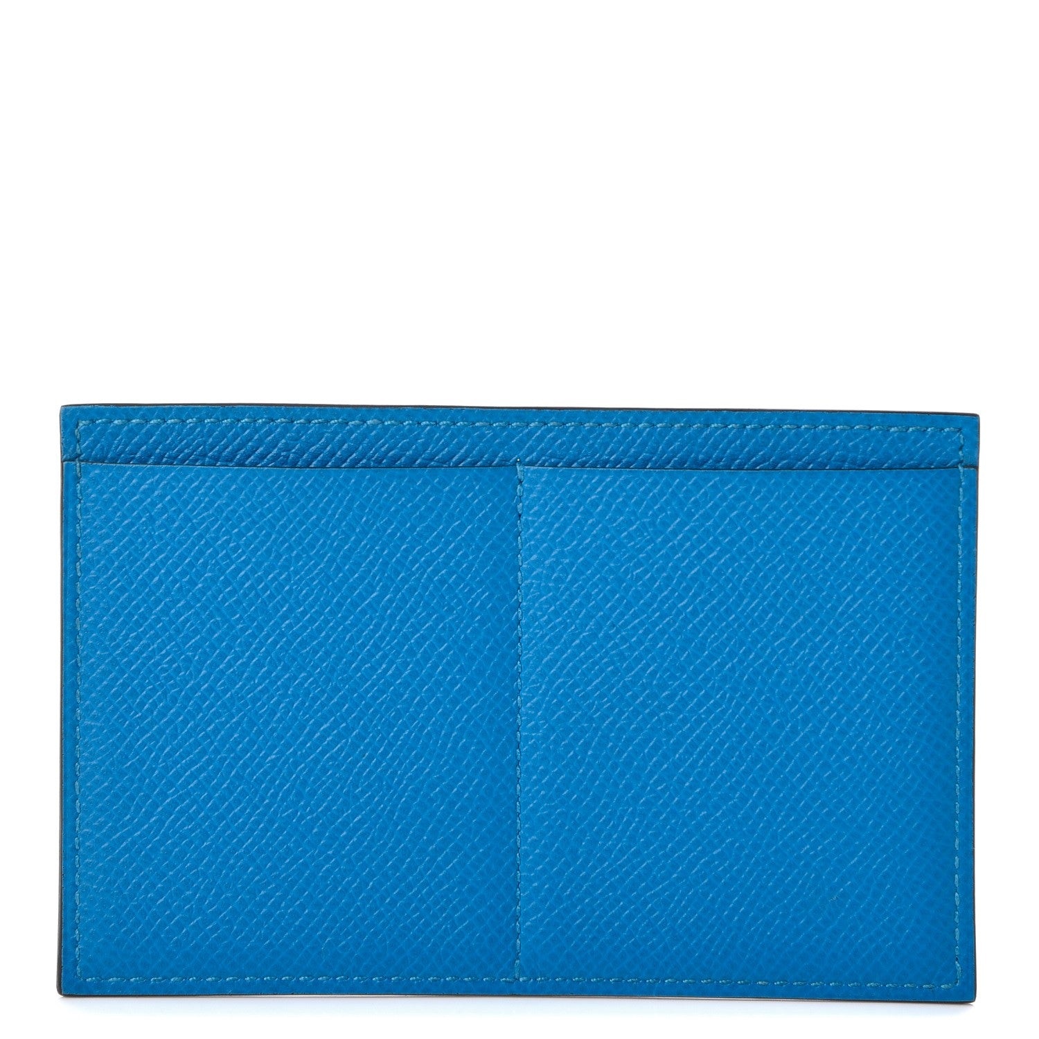Hermes Epsom Passant Compact Wallet Card Holder Insert Bleu Zanzibar 1 of 5