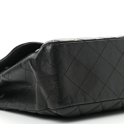 Chanel Caviar Quilted Jumbo Single Flap Black 7 of 10