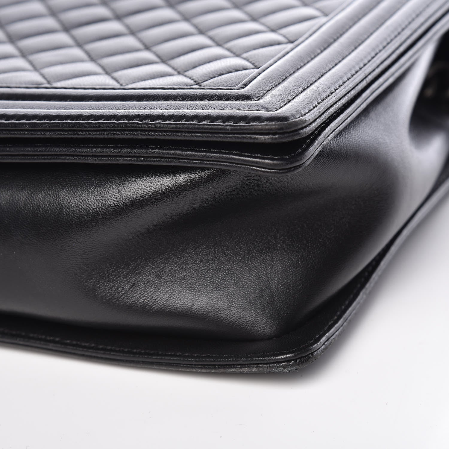 Chanel Lambskin Quilted Large Boy Flap Black 9 of 16