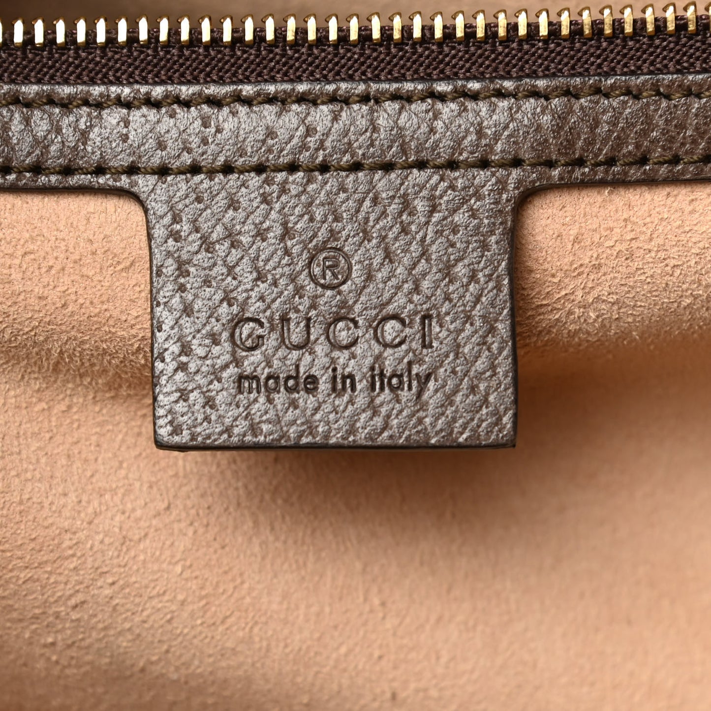 GG Supreme Monogram Web Medium Ophidia Tote Bag Brown