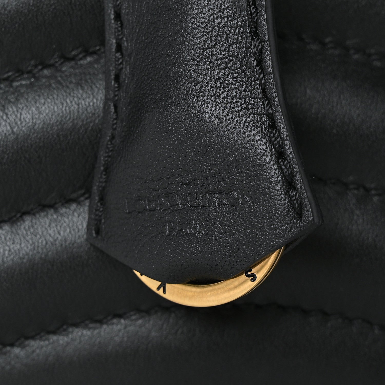 Louis Vuitton Calfskin New Wave Chain Tote Black 6 of 8