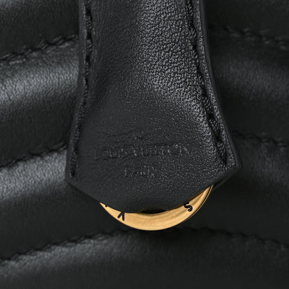 Louis Vuitton Calfskin New Wave Chain Tote Black 6 of 8