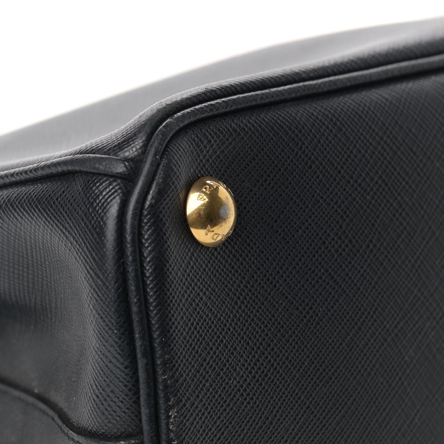 Saffiano Small Galleria Double Zip Tote Black