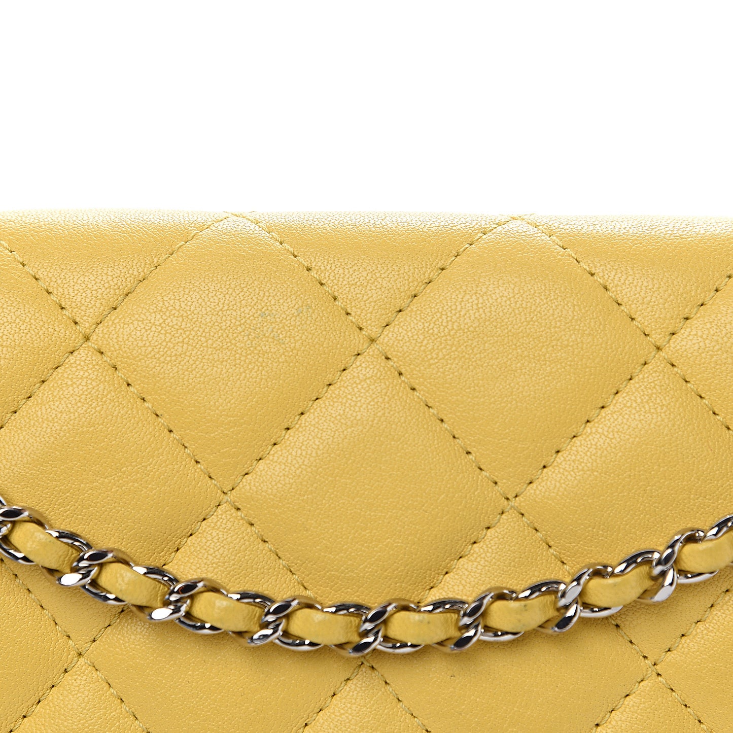 Lambskin Plexiglass Quilted Medium Cuba Color Flap Yellow Multicolor