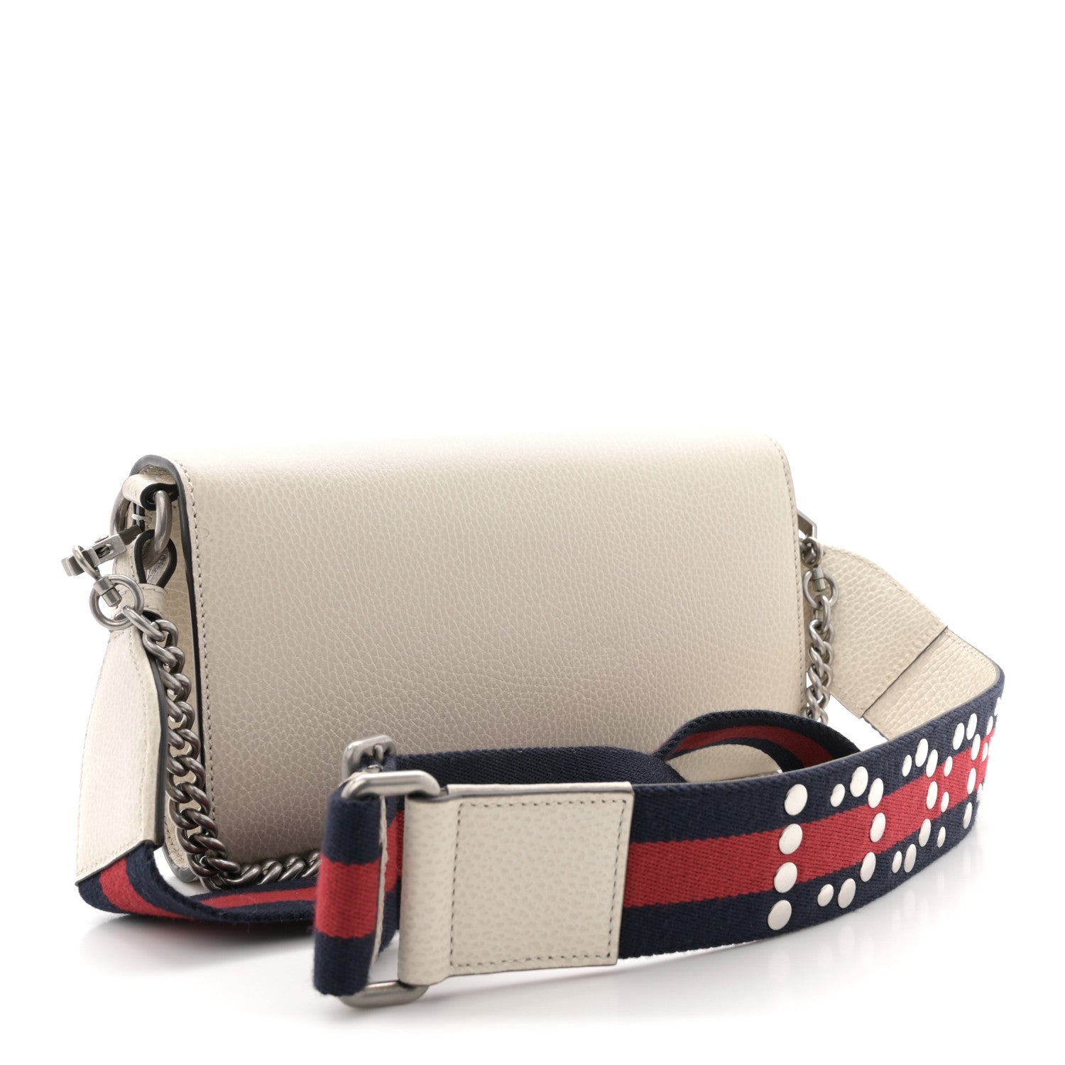 Gucci Dollar Calfskin Web Small Dionysus Crossbody Bag Mystic White 3 of 10