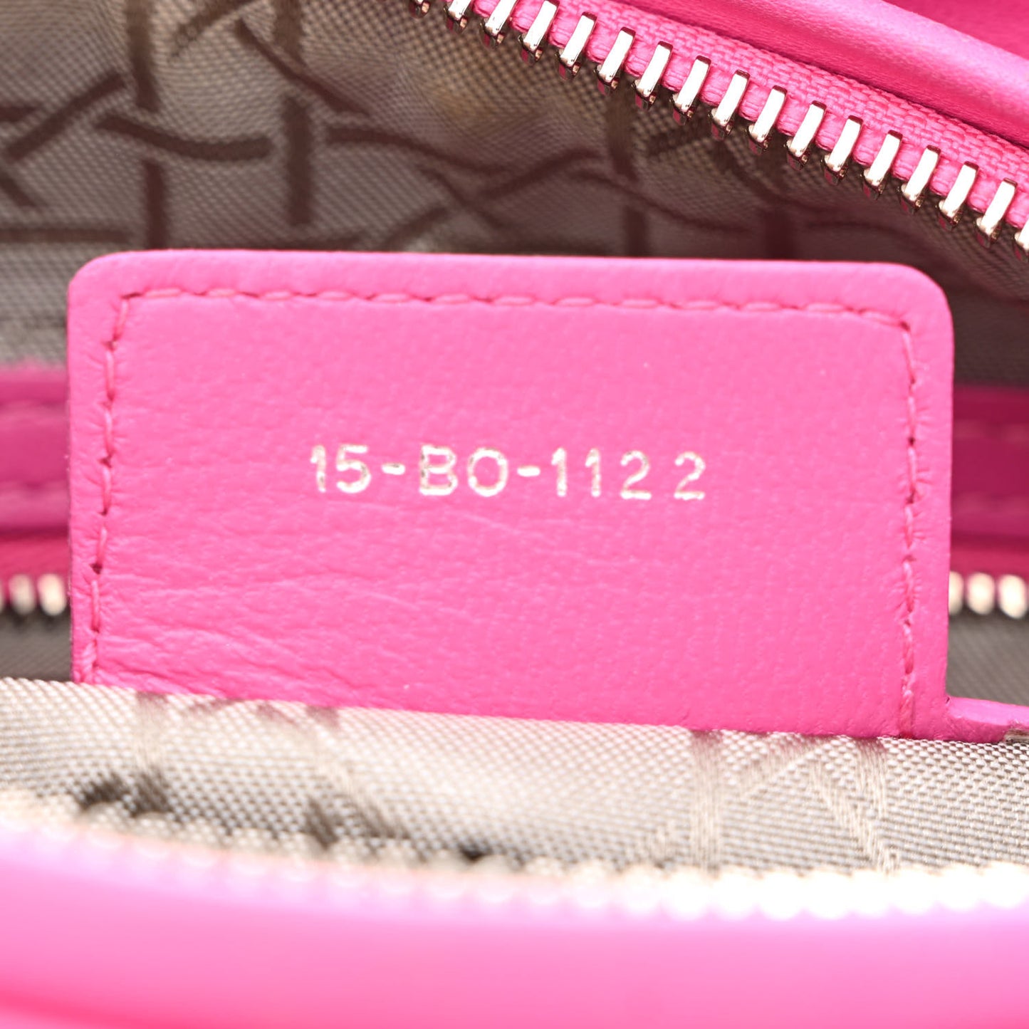 Lambskin Cannage Medium Lady Dior Pink