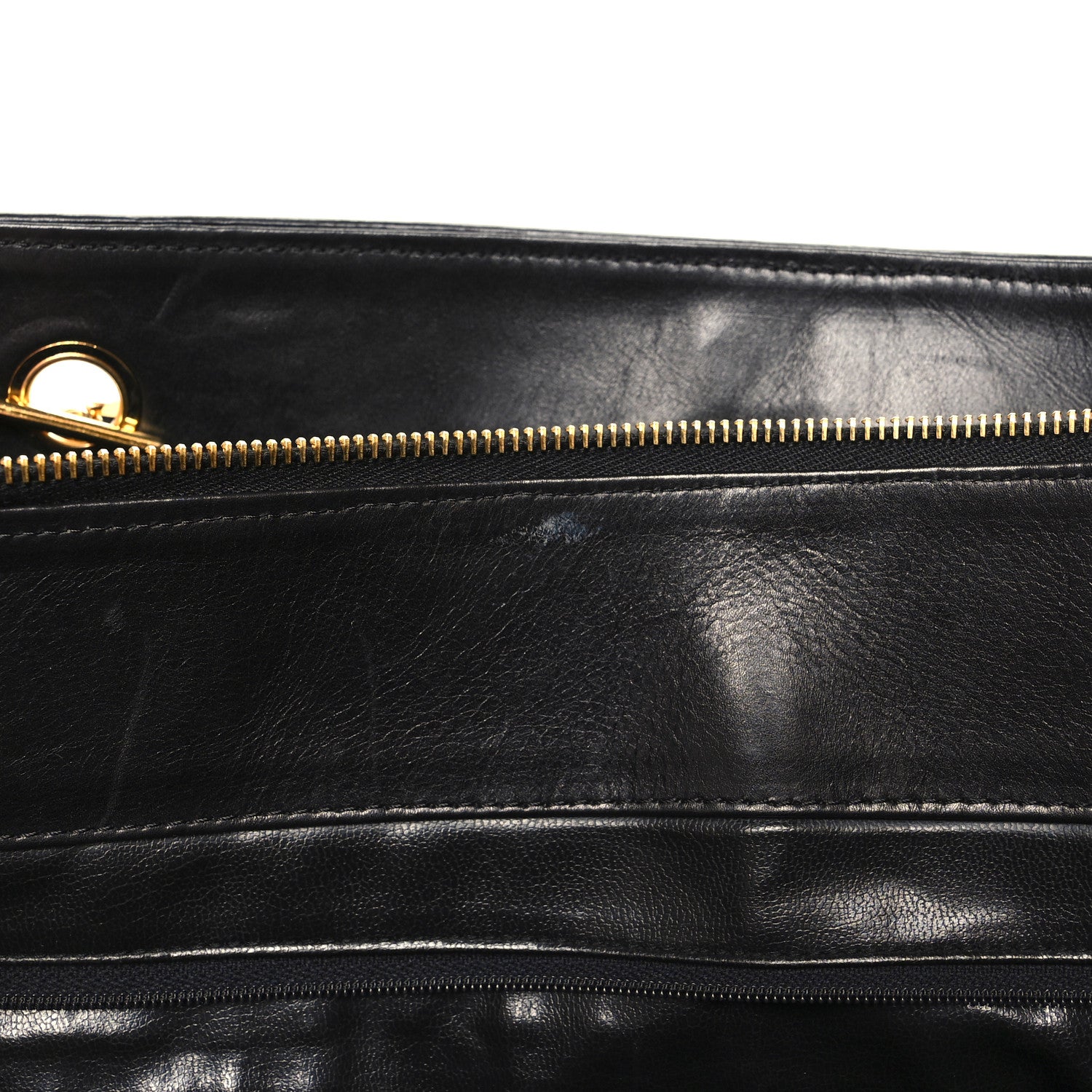 Chanel Calfskin Stitched XL Weekender Black 16 of 17
