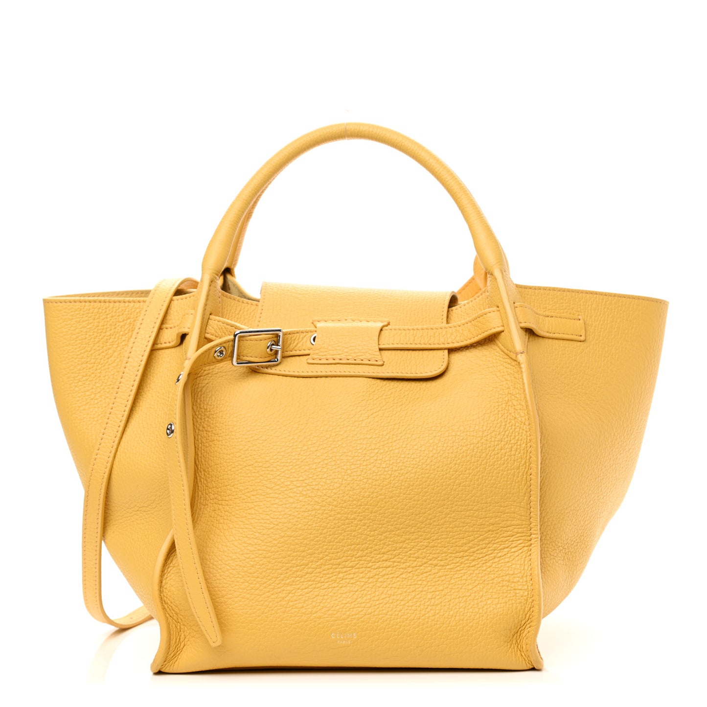 Supple Grained Calfskin Small Big Bag Sunflower